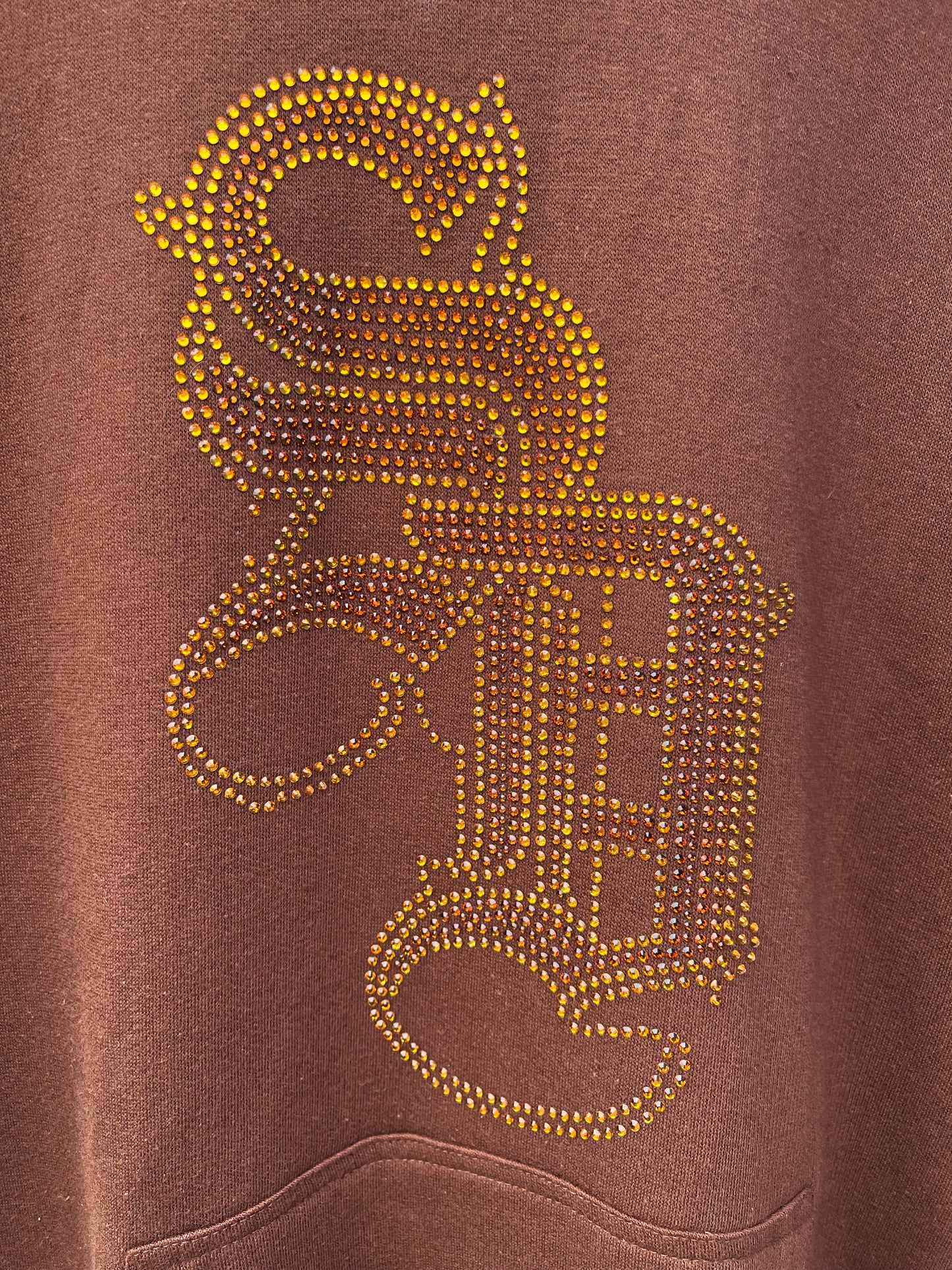 San Diego SD hoodies brown