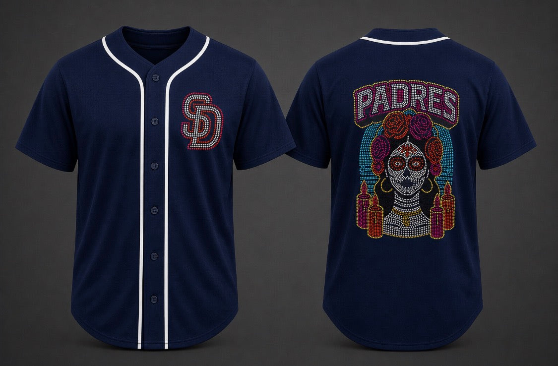 Dia de los muertos navy jersey.