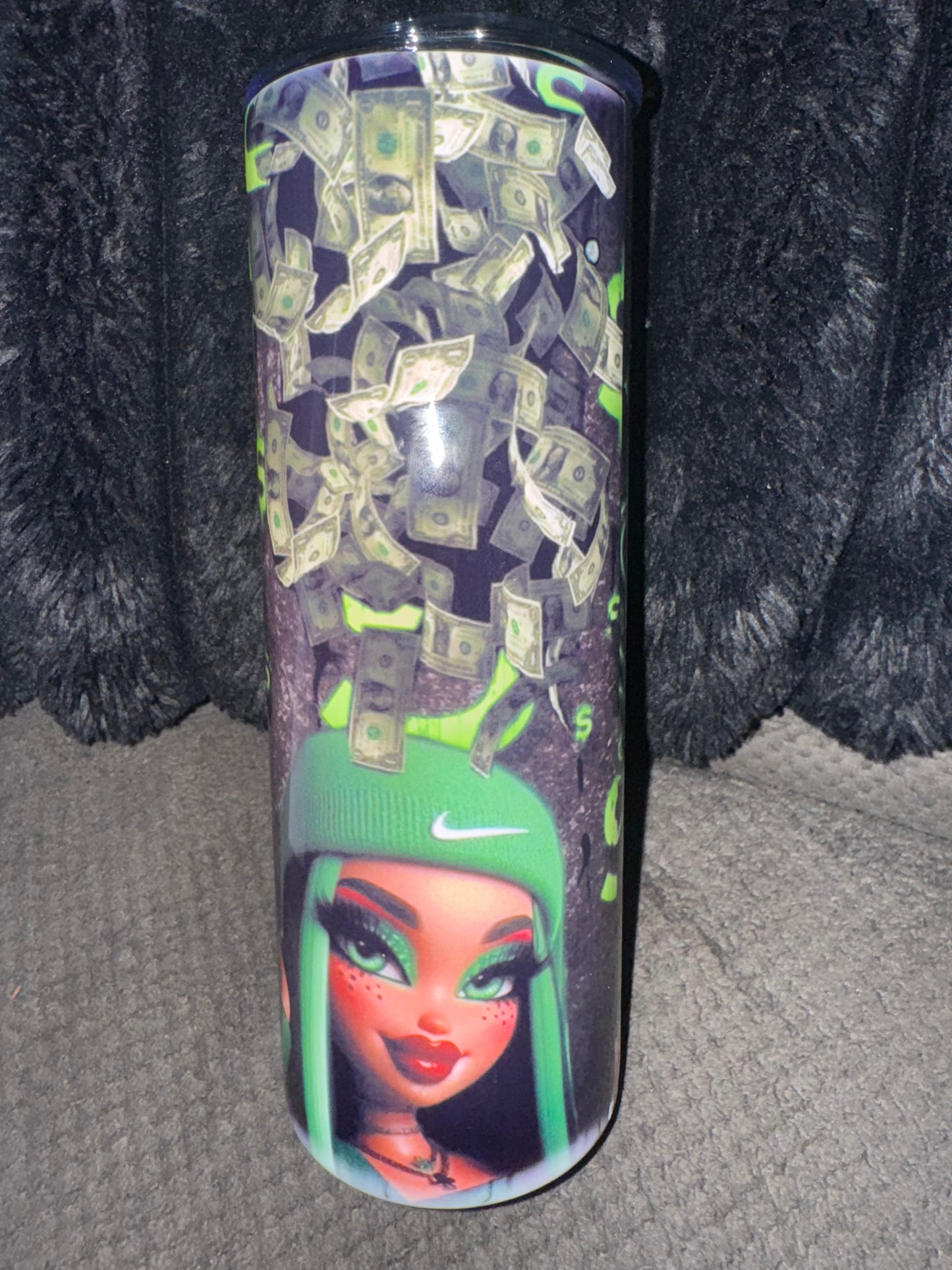 Green Bratz 20 oz tumbler