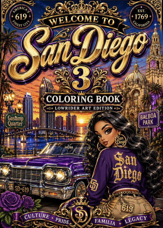 PRE ORDER Welcome to san diego coloring book 3