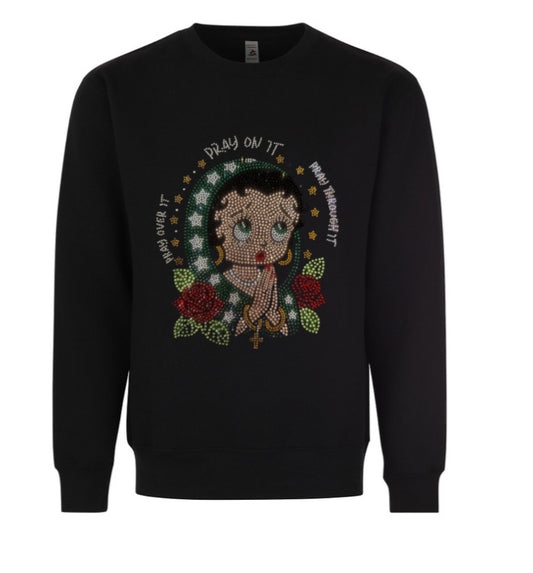 Virgin Mary Betty Boop crewneck
