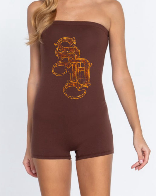 Brown SD Romper