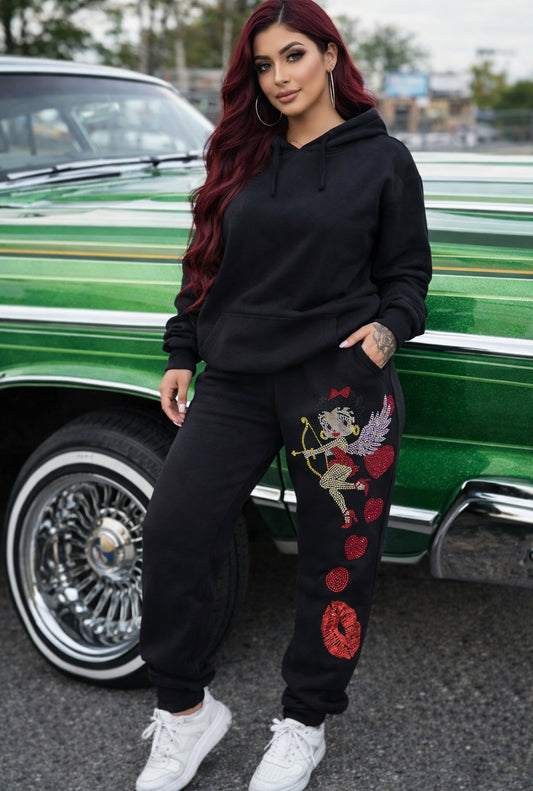 Valentines Betty Boop jogger