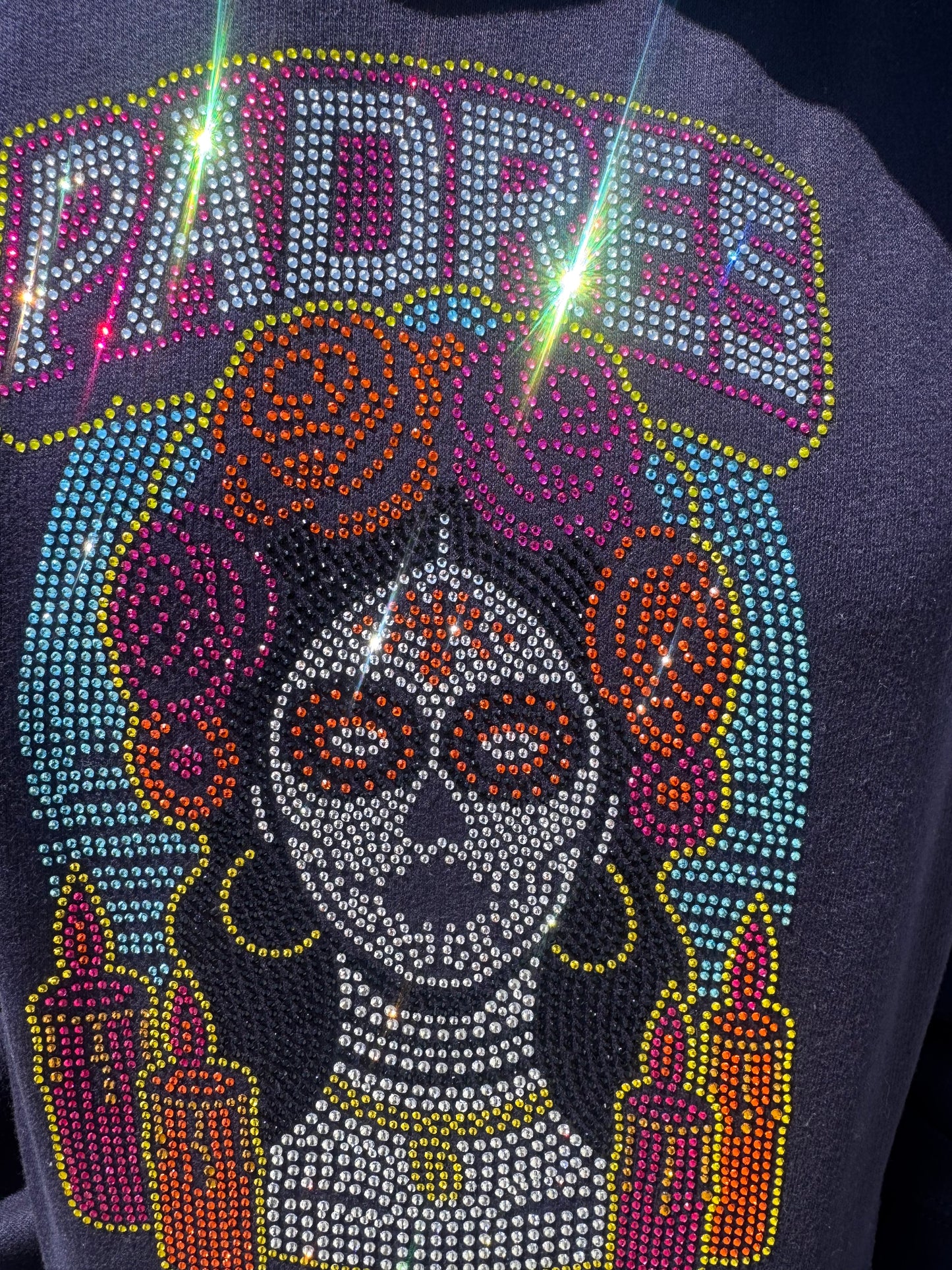 Dia de los muertos hoodie navy