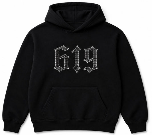 619 charger blue hoodie