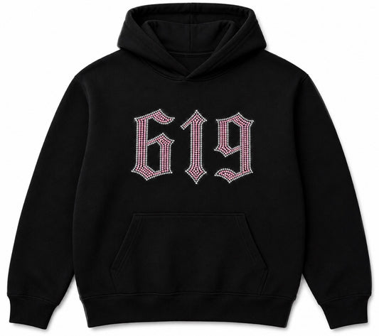 619 pink hoodie