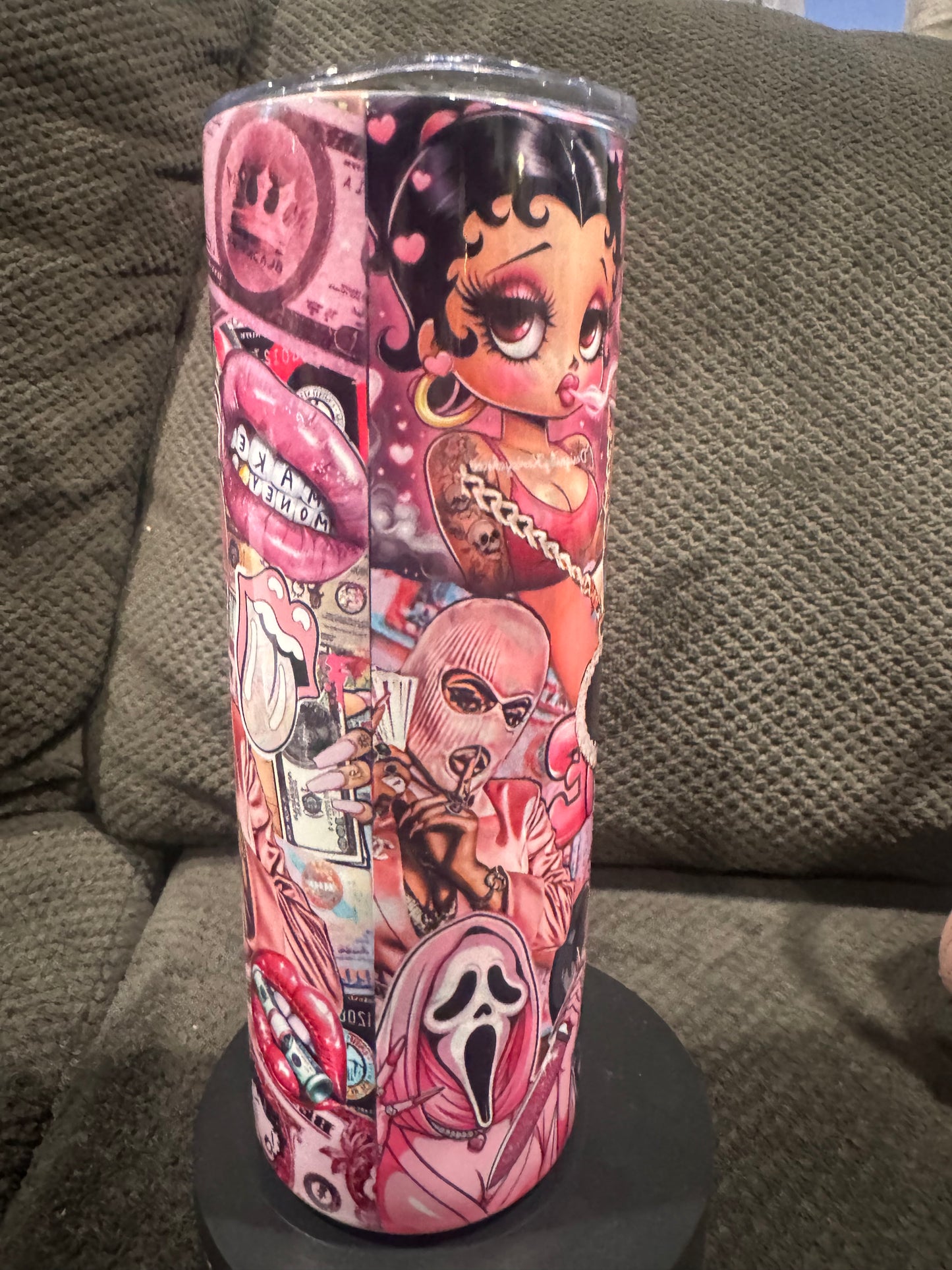 Pink Betty boop hello kitty ect tumbler