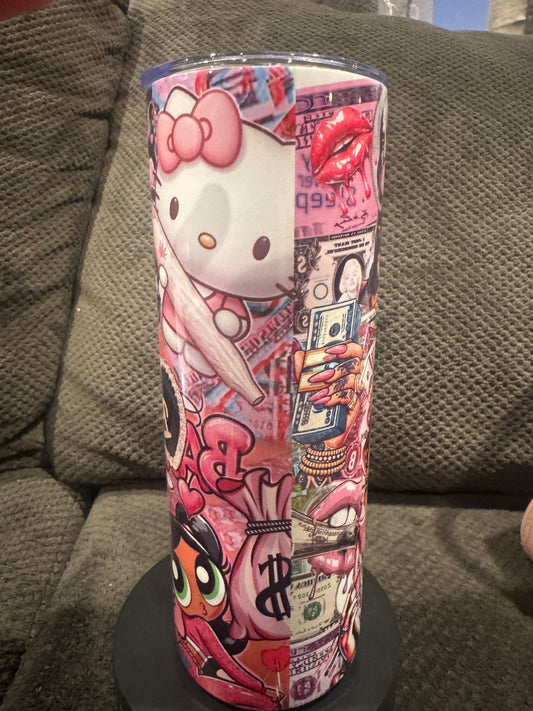 Pink Betty boop hello kitty ect tumbler