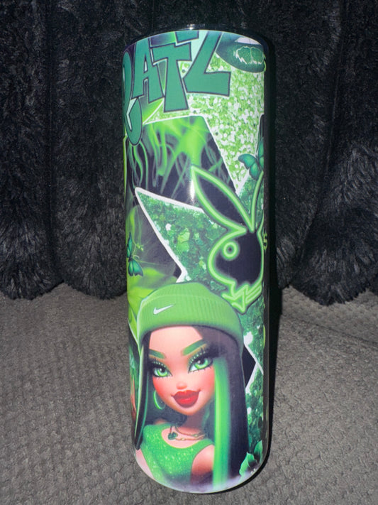 Green Bratz 20 oz tumbler